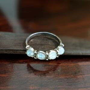 Vintage Aventurine Opal Ring Size 6.5